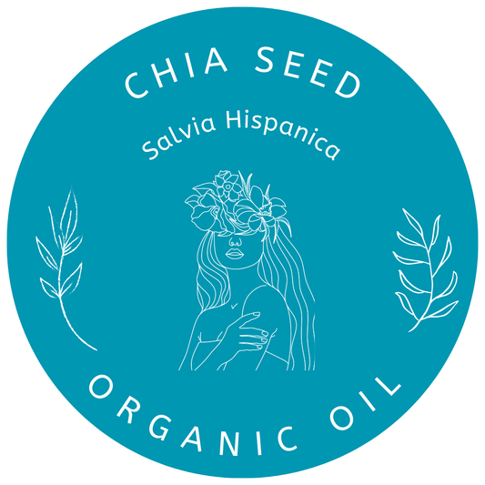 Organic Chia Seed Oil (Salvia Hispanica) in Miron Violet Glass with Dropper Food Grade Cold Pressed Chia Oil