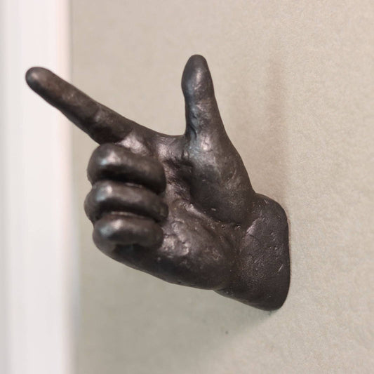 Pointed Finger Coat Hook Hand Gesture Coat Hooks Pointing Finger Coat Hanger Wall Mounted Hanging