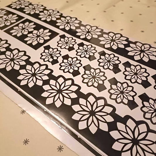 14-piece set Henna Stencils Template Hands and Feet Temporary Henna Tattoo Stencil Set Mehndi Body Art Bridal Henna Floral Designs